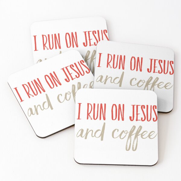 Item preview, I Run On Jesus And Coffee designed and sold by BeLightDesigns.