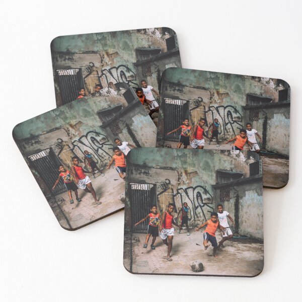 Item preview, Boys playing street soccer in La Havana designed and sold by joeljhage.