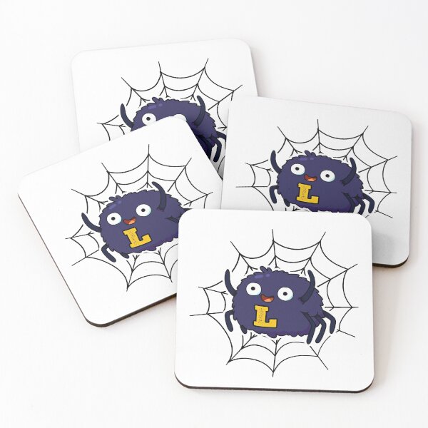 Item preview, Alphabet Letter L Cute Spider designed and sold by kidsmonogram.
