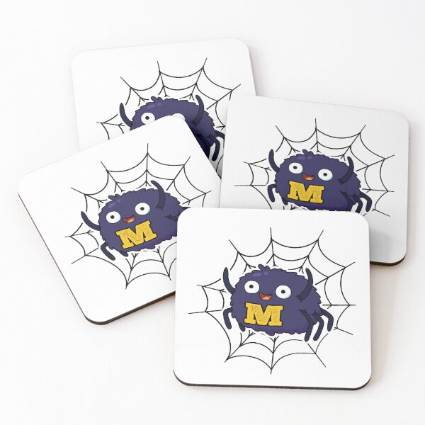 Item preview, Alphabet Letter M Cute Spider designed and sold by kidsmonogram.