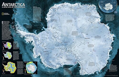 	Satellite map of Antarctica - Спутниковая карта АнтарктидыShop all products	
