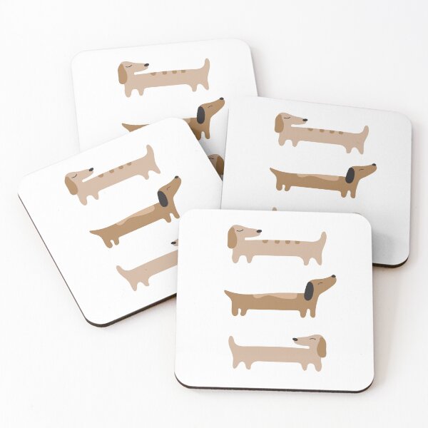 Home Decor - Dachshund Coasters (Set of 4)