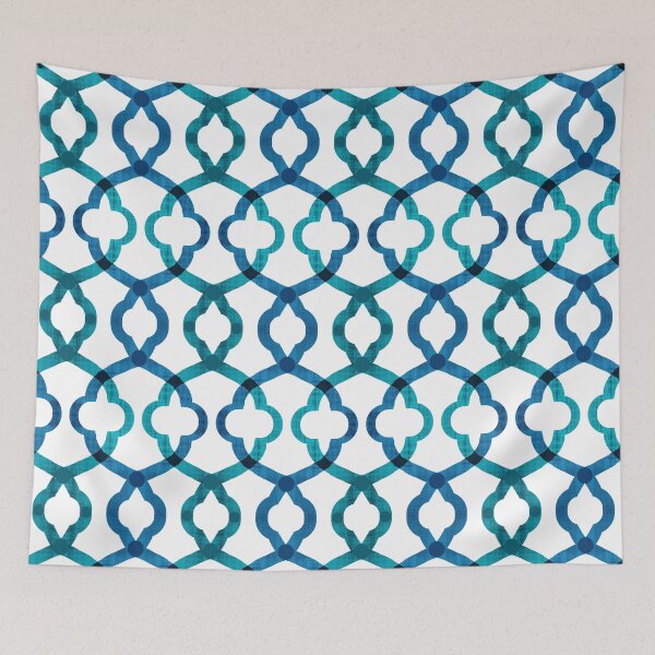 Item preview, Intertwine / Blue Teal Green designed and sold by FranBail.