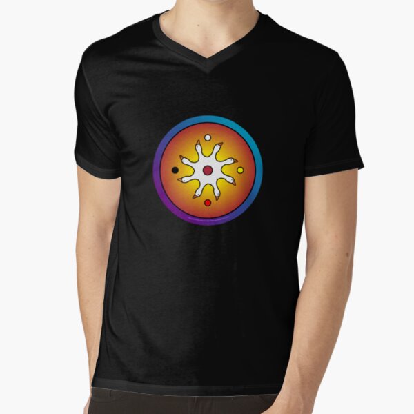 the precious ones... a sacred drum design... V-Neck T-Shirt