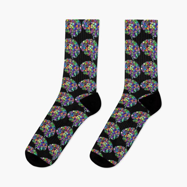 Item preview, Brain Dots (black) designed and sold by ColorfulCortex.
