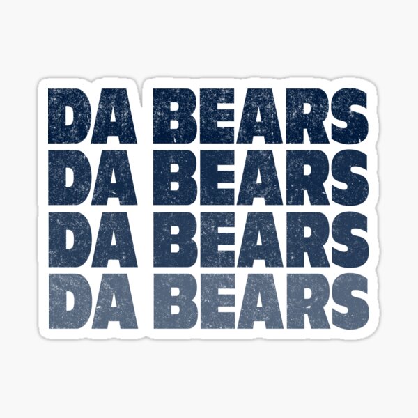  Oval DA Bears Sticker Decal (Football Sticker Decal ic Chicago  Fan Ditka) Size: 3 x 5 inch c : Automotive