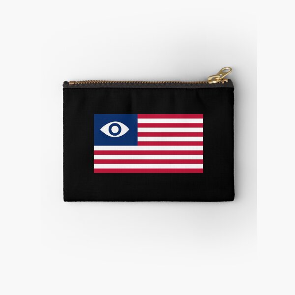 Item preview, Dystopia Eye American Flag Pocket Version DOXXD Red White and Blue designed and sold by Joepseudo.