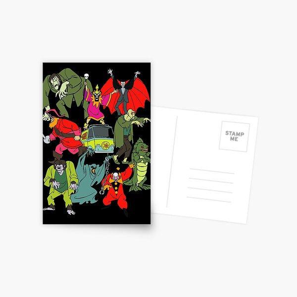 Scooby Doo Villians Postcard
