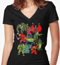 Scooby Doo Villians Tailliertes T-Shirt mit V-Ausschnitt