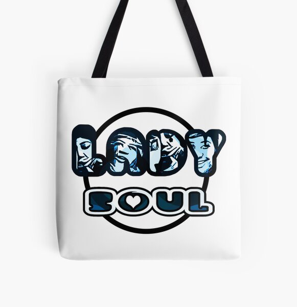Lady Soul - Blue All Over Print Tote Bag