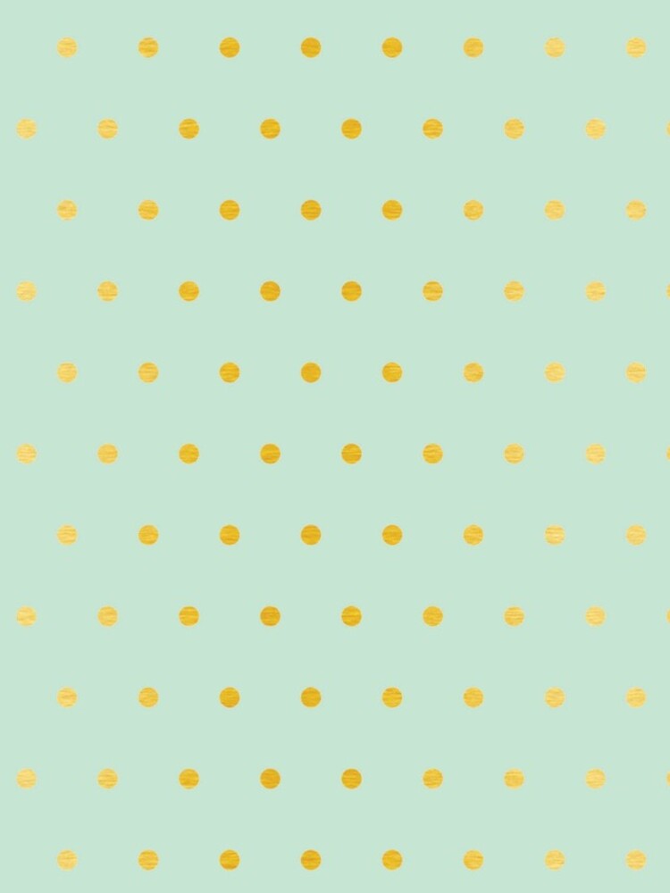 light mint gold dots by ashleysally00