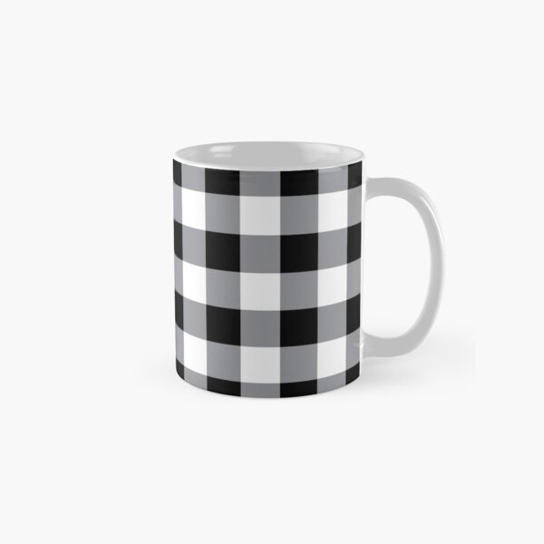 Farmhouse Style Black Buffalo Check Pattern Classic Mug