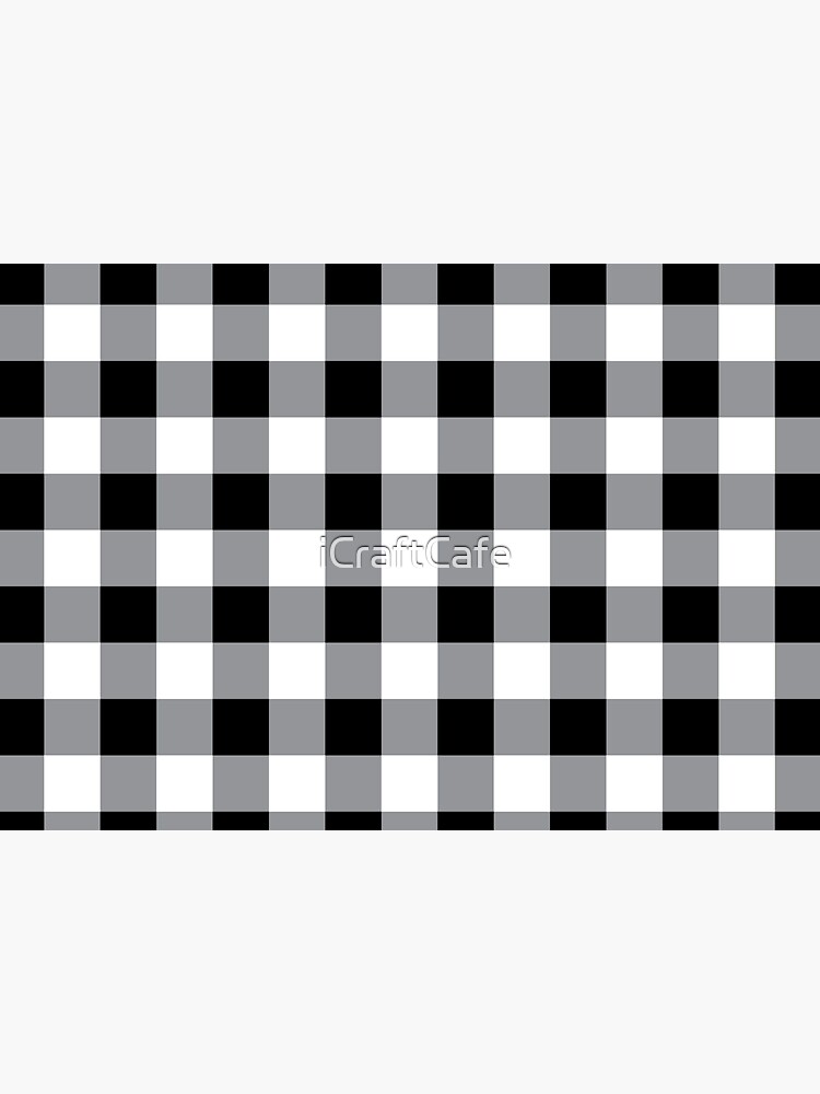 Farmhouse Style Black Buffalo Check Pattern by iCraftCafe