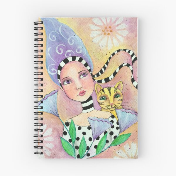 Item preview, Whimiscal girl with cat designed and sold by Judy Skowron.