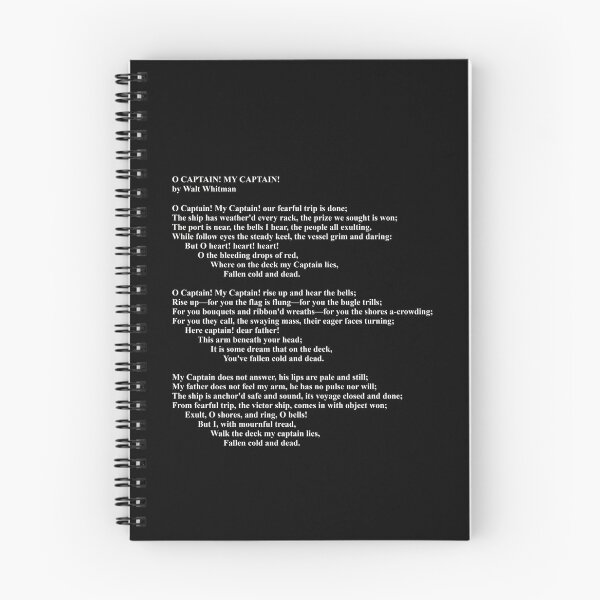 Item preview, Walt Whitman Fan Poetry Reader Gift Poem Writer O Captain designed and sold by Creekman Designs.
