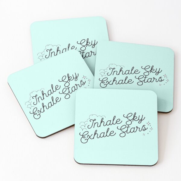Item preview, Inhale Sky Exhale Stars | Inspirational | Motivational | Minimalist designed and sold by TheHappySloths.