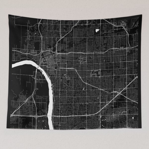 Item preview, Tulsa Map  designed and sold by Kara515.