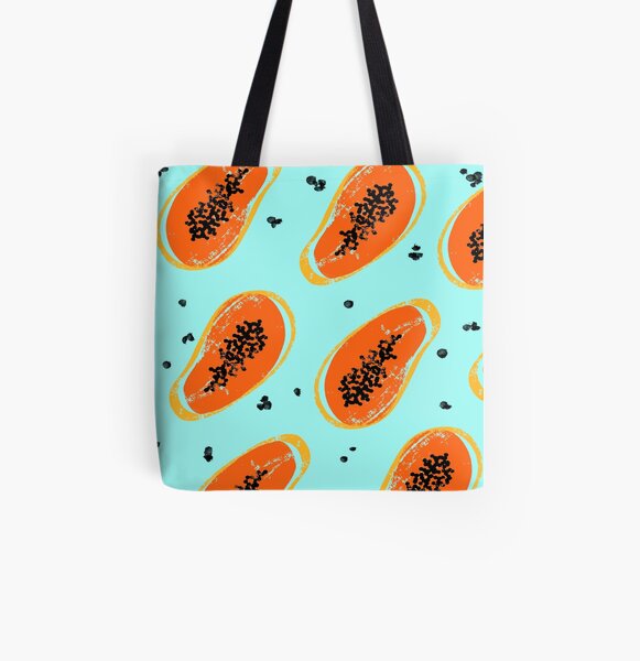 Papaya Tote Bags Redbubble