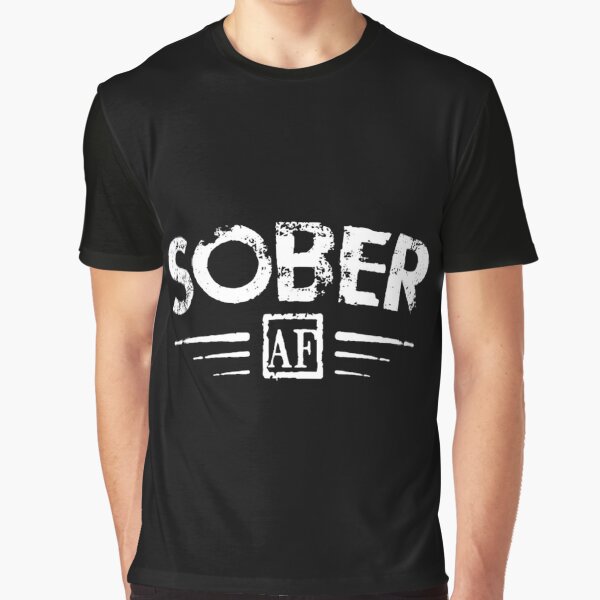 Item preview, Curved Sober AF designed and sold by SoberTeeCo.