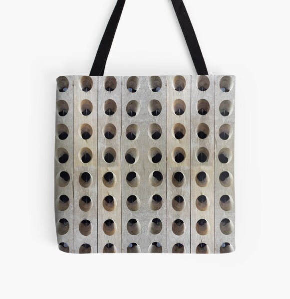 Riddling Rack - Adelaide Hills Wine Region - Fleurieu Peninsulaby South Australian artist Avril Thomas All Over Print Tote Bag