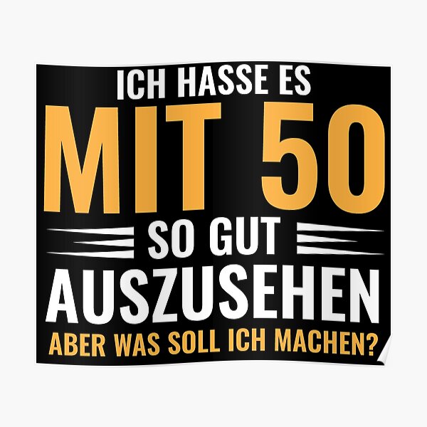 Poster 50 Geburtstag Redbubble