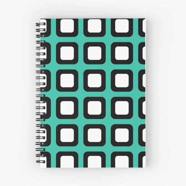 Item preview, Seeing Spots Aqua & White Cube Grid Illusion designed and sold by EvePenman.