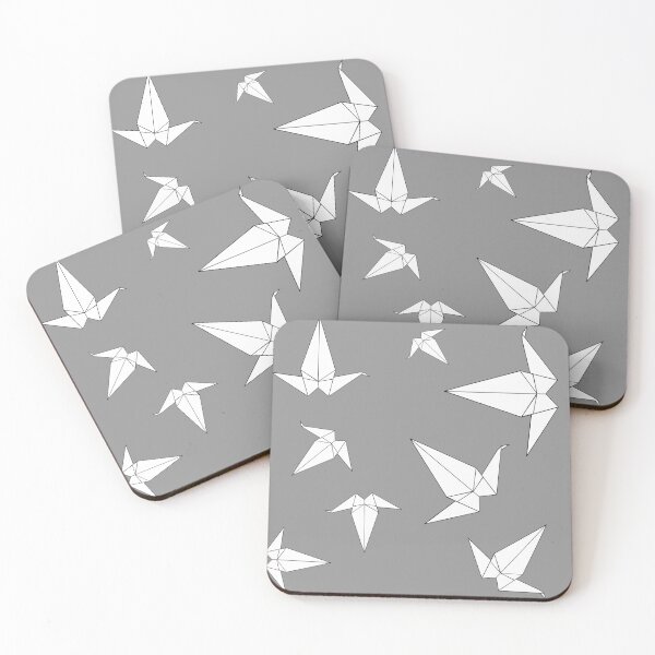 Item preview, Origami Peace Cranes - Grey designed and sold by christinaashman.