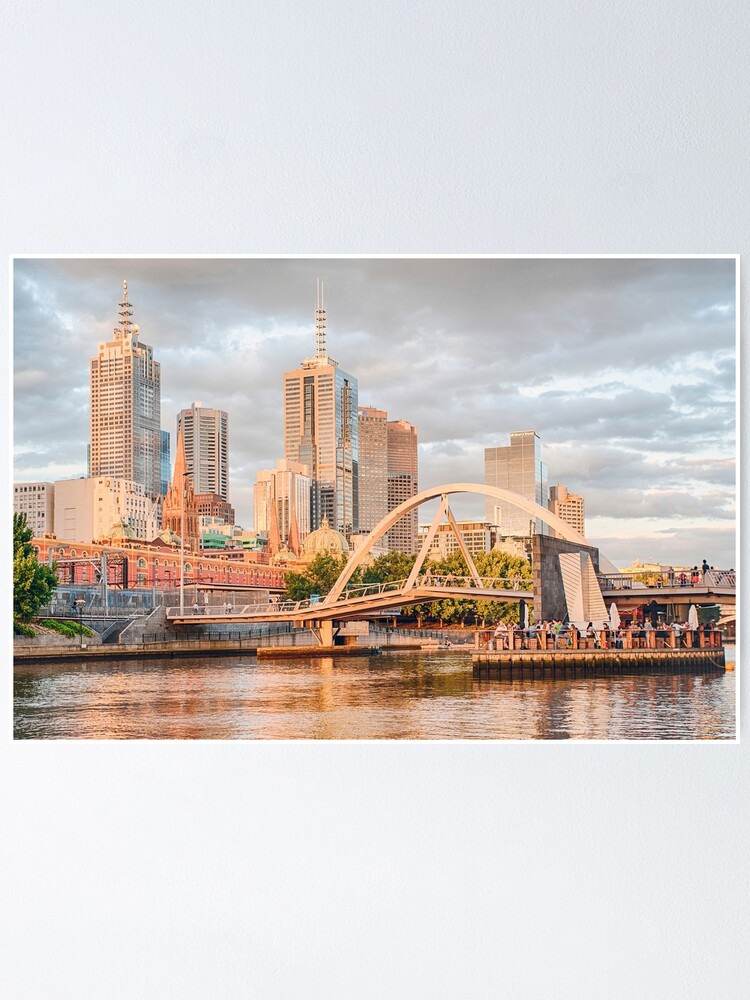 Alternate view of Pastel Melbourne Poster