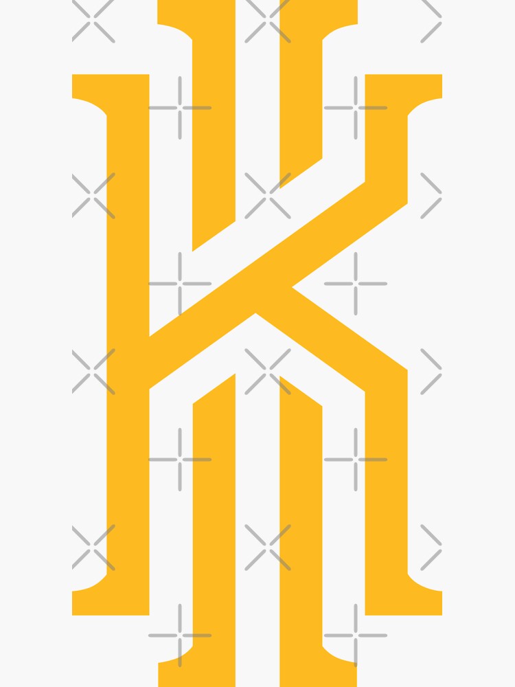 "Kyrie Irving Logo" Sticker by elizaldesigns Redbubble