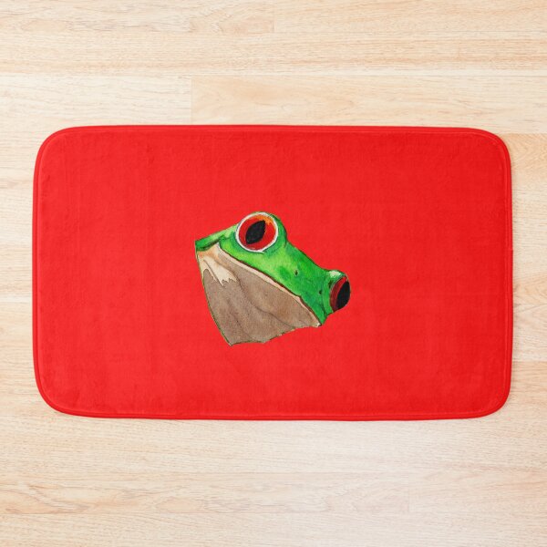 Item preview, Green and red frog "HELLO" v2 designed and sold by Zamen.