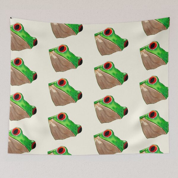 Item preview, Green and red frog "HELLO" v2 designed and sold by Zamen.