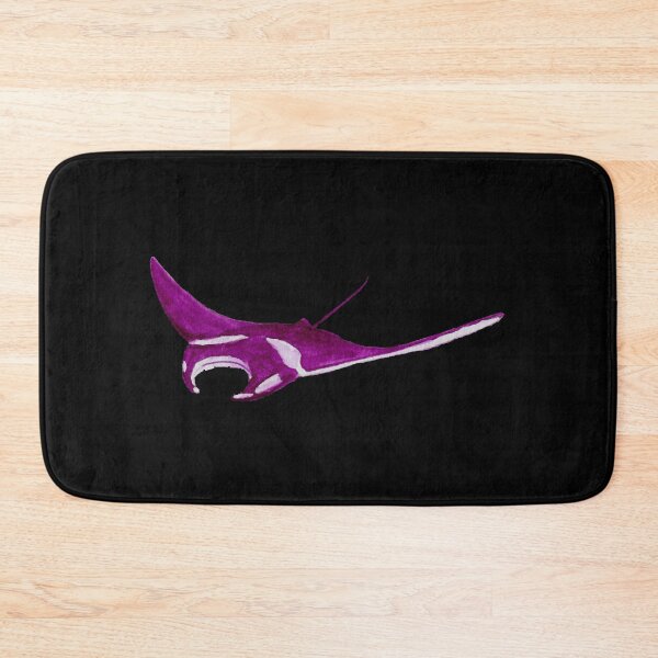 Item preview, manta ray purple version watercolor way designed and sold by Zamen.