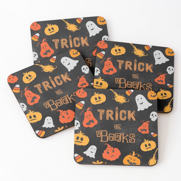 Item preview, Copy of Trick or Books - Black Background designed and sold by tanyabooksecret.