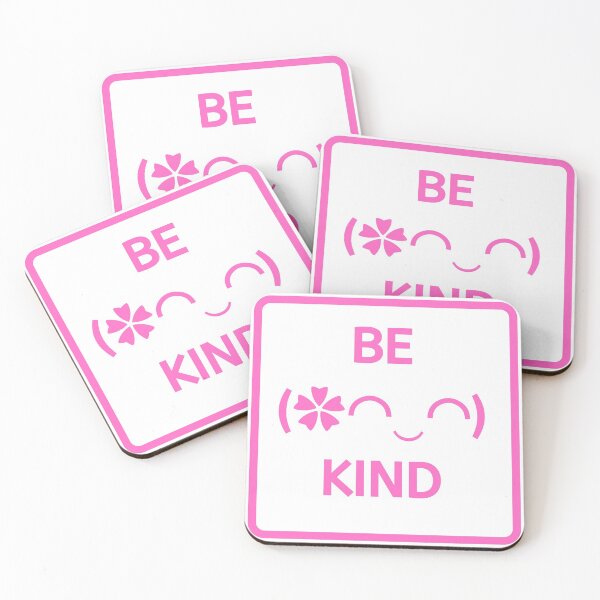 Item preview, Text Emoji Be Kind Sign Pink designed and sold by SpiffyD.