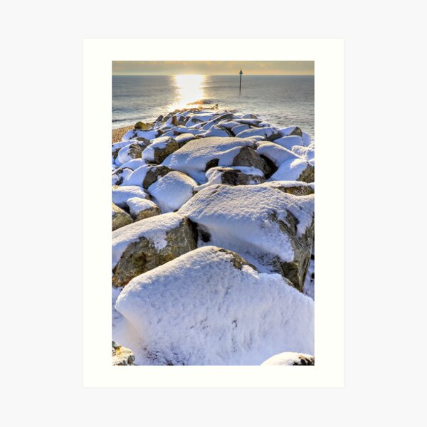 Sun Sea Snow Art Print