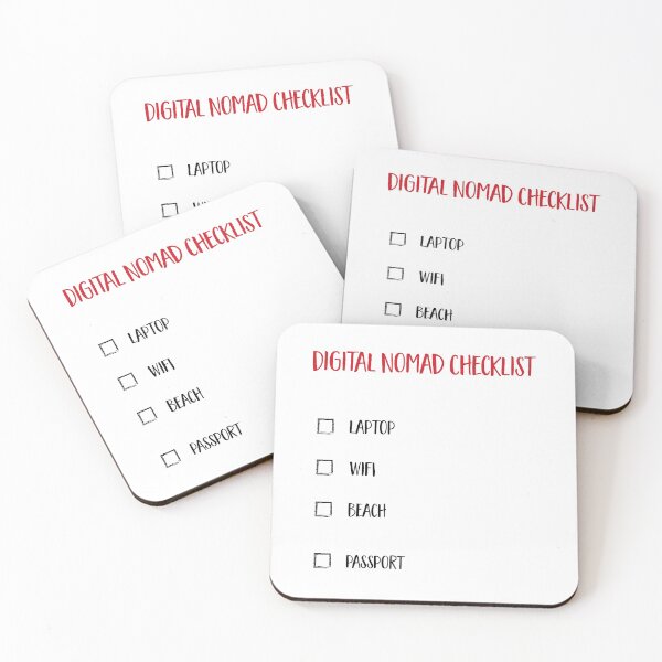Item preview, Digital Nomad Checklist designed and sold by Vectorqueen.