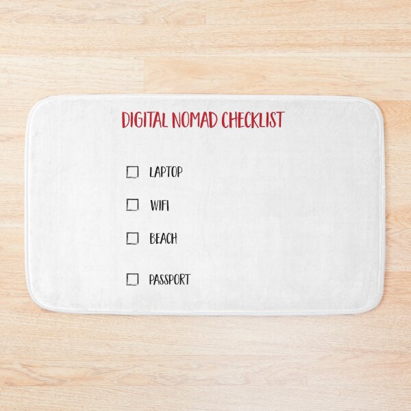 Item preview, Digital Nomad Checklist designed and sold by Vectorqueen.