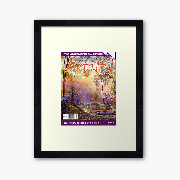 I made the Cover of 'Artist's Palette' Magazine! Framed Art Print