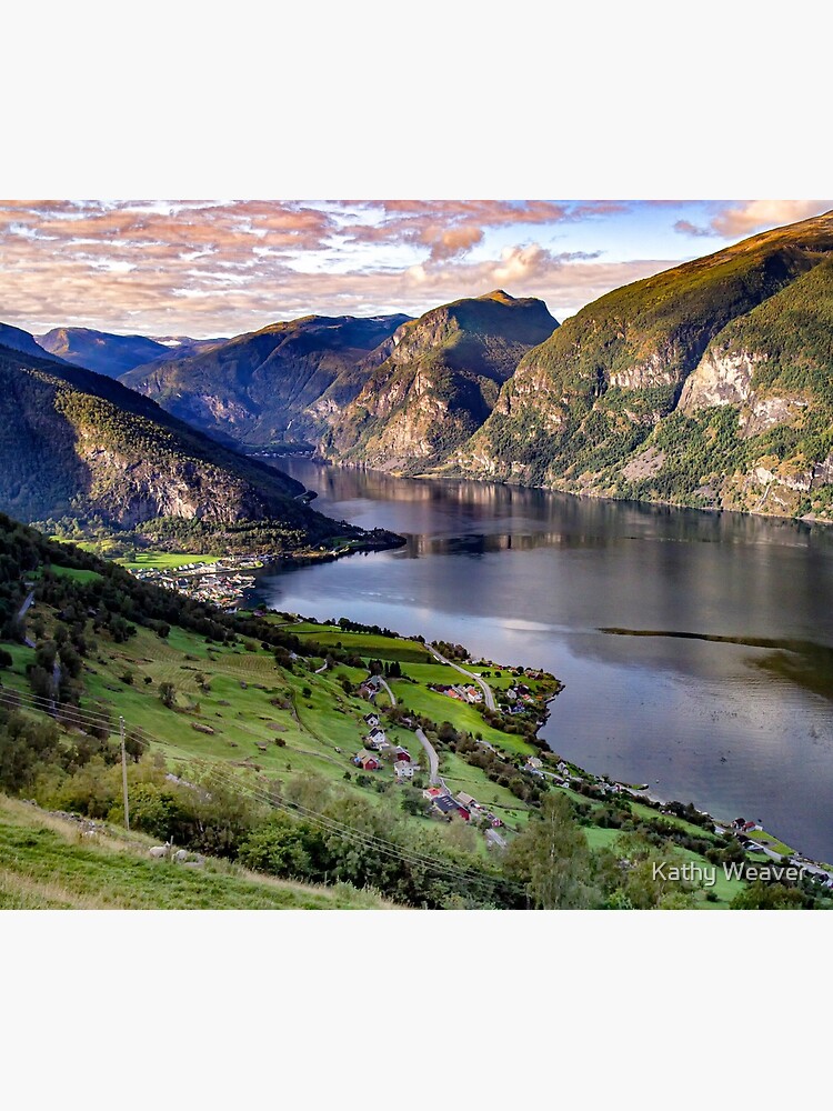 Aurlandsfjord Above Flåm - Norway by kdxweaver