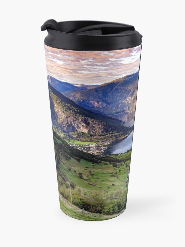 Alternate view of Aurlandsfjord Above Flåm - Norway Travel Mug