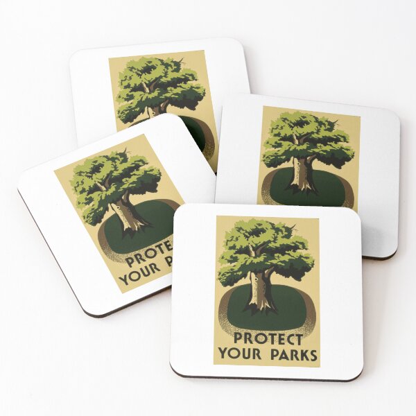 Item preview, Protect your Park vintage poster designed and sold by jwebmarket.