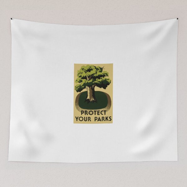Item preview, Protect your Park vintage poster designed and sold by jwebmarket.