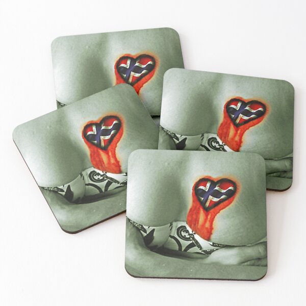 Item preview, Heart is bleeding for Norway; designed and sold by StickerApe.