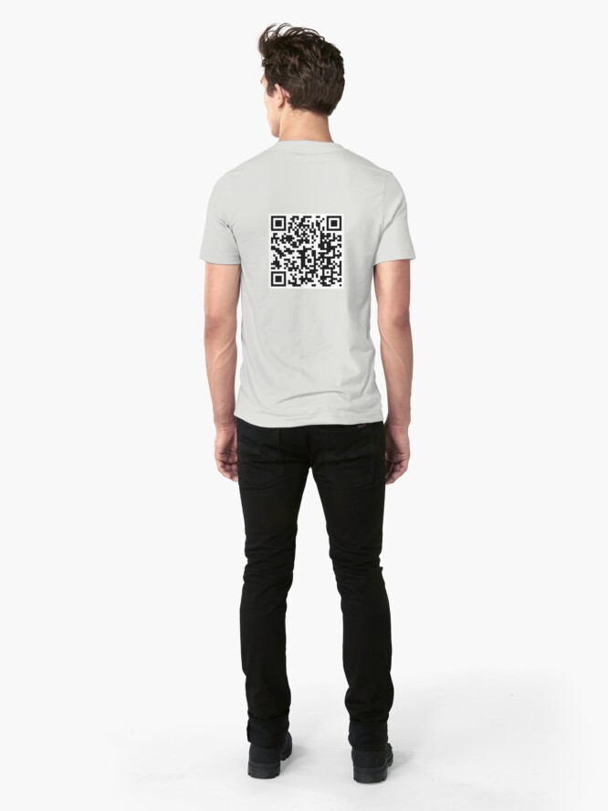 Alternate view of QR Code Slim Fit T-Shirt