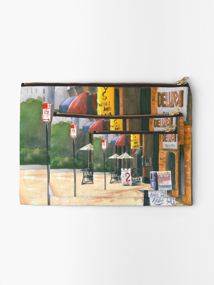 Thumbnail 2 of 4, Zipper Pouch, 6th Street designed and sold by ABillingsArt.