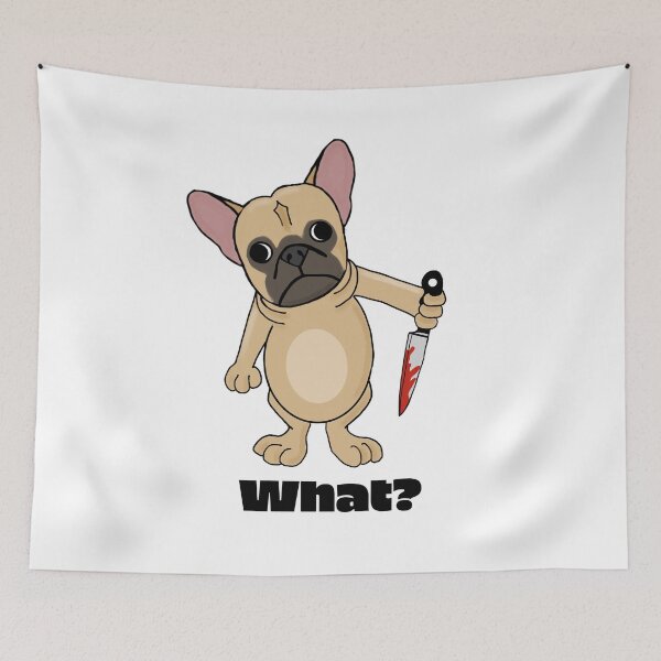 Item preview, What? (brown frenchie) designed and sold by FabulousBeasts.