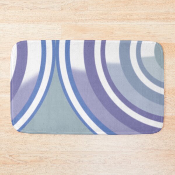 Item preview, New System  Six Muted Pastel Blues and White Circular Abstract Design by Jenny Meehan designed and sold by Jenny Meehan Art Prints and Patterns  .