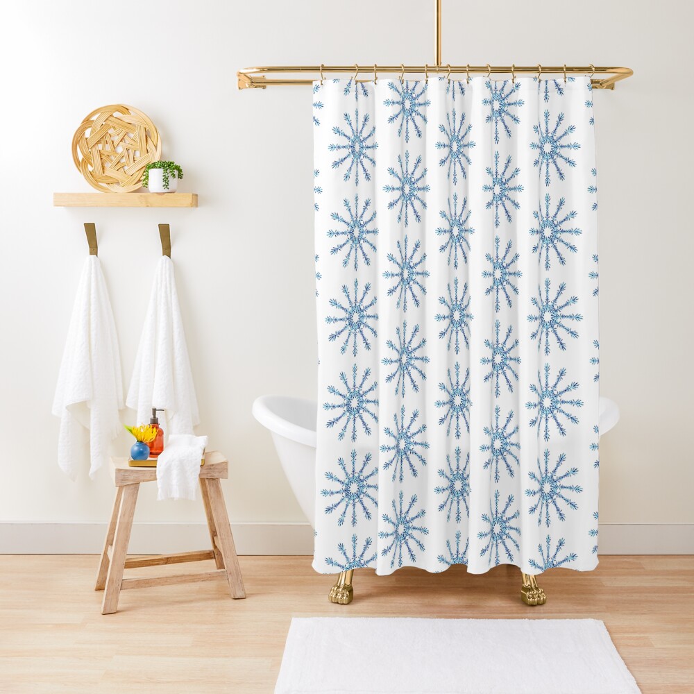 Snowflakes Shower Curtain