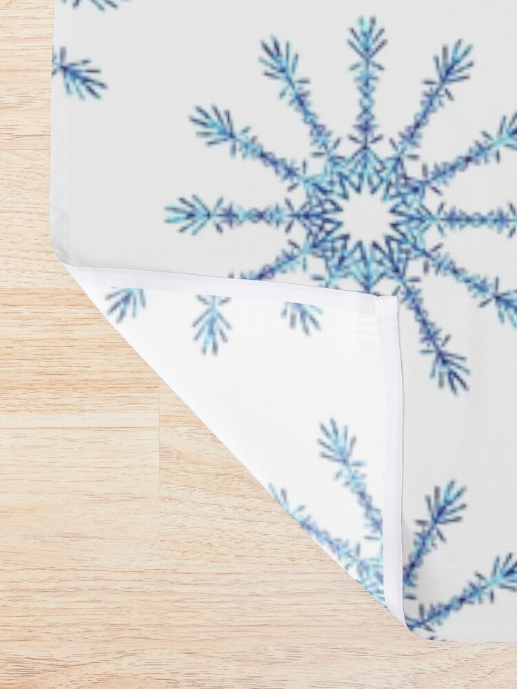 Alternate view of Snowflakes Shower Curtain