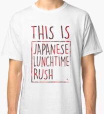 Japanese Lunchtime Rush. Classic T-Shirt